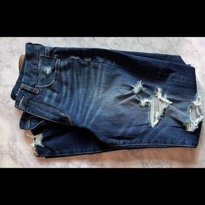 American Eagle The Dream Jean (high rise) Destroyed LONG SIZE!